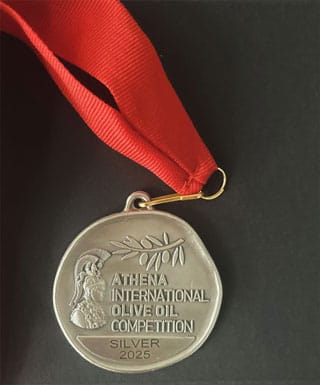 ATHENA INTERNATIONAL OLIVE OIL COMPETITION - SILVER 2025 ATHENA INTERNATIONAL OLIVE OIL COMPETITION - SILVER 2025